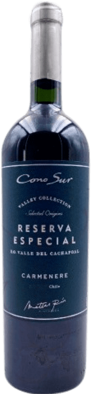12,95 € Free Shipping | Red wine Cono Sur Especial Reserve I.G. Valle del Cachapoal Central Valley Chile Bottle 75 cl
