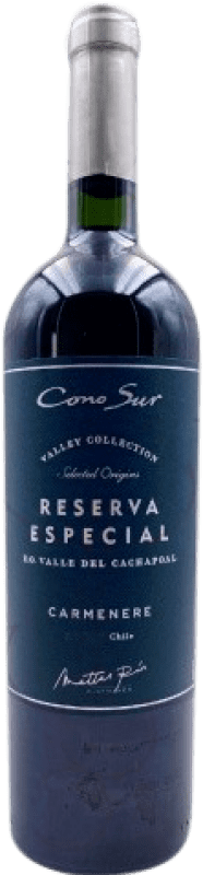 12,95 € Spedizione Gratuita | Vino rosso Cono Sur Especial Riserva I.G. Valle del Cachapoal Central Valley Chile Bottiglia 75 cl