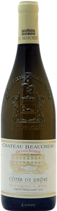 14,95 € Envoi gratuit | Vin Blanc Château Beauchene Grande Réserve A.O.C. Côtes du Rhône Rhône France Garnacha — Grenache, Roussanne, Marsanne, Bourboulenc, Clairette Bouteille 75 cl