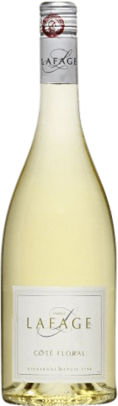 9,95 € Kostenloser Versand | Weißwein Lafage Côte Floral Jung I.G.P. Vin de Pays Côtes Catalanes Languedoc-Roussillon Frankreich Viognier, Muscat Kleinem Korn Flasche 75 cl