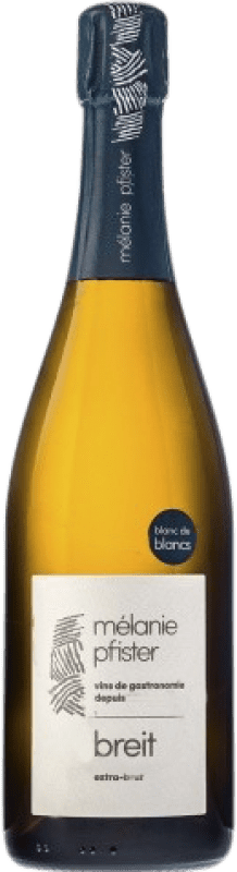 25,95 € Free Shipping | White sparkling Mélanie Pfister Breit Crémant Blanc de Blancs Extra Brut Reserve A.O.C. Alsace Alsace France Chardonnay, Pinot White Bottle 75 cl