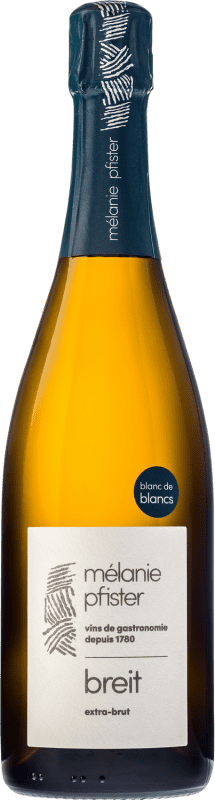 29,95 € Envío gratis | Espumoso blanco Mélanie Pfister Breit Blanc de Blancs Extra Brut Reserva A.O.C. Crémant d'Alsace Alsace Francia Chardonnay, Pinot Blanco Botella 75 cl