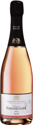 19,95 € 免费送货 | 玫瑰气泡酒 Fernand Engel Crémant Rosado 香槟 预订 A.O.C. Alsace 阿尔萨斯 法国 Pinot Black 瓶子 75 cl