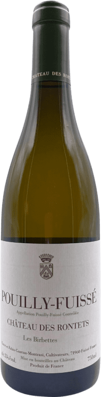 68,95 € Бесплатная доставка | Белое вино Château des Rontets Les Birbettes A.O.C. Pouilly-Fuissé Бургундия Франция Chardonnay бутылка 75 cl