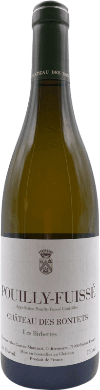 97,95 € 免费送货 | 白酒 Château des Rontets Les Birbettes A.O.C. Pouilly-Fuissé 勃艮第 法国 Chardonnay 瓶子 75 cl