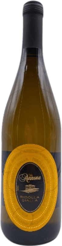 4,95 € Spedizione Gratuita | Vino bianco Dedicato Annone Ribolla Gialla Giovane I.G.T. Friuli-Venezia Giulia Friuli-Venezia Giulia Italia Rebula Bottiglia 75 cl