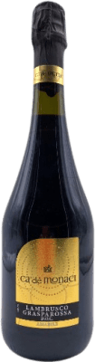 6,95 € Free Shipping | Red sparkling Wines Co Ca'de Monaci Tinto D.O.C. Lambrusco di Sorbara Emilia-Romagna Italy Lambrusco Bottle 75 cl