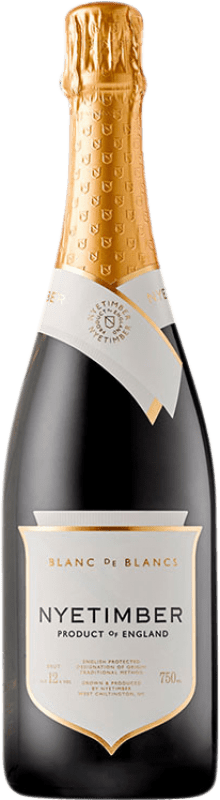 67,95 € 免费送货 | 白起泡酒 Nyetimber Blanc de Blancs West Sussex 英国 Chardonnay 瓶子 75 cl