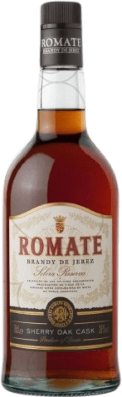 29,95 € Envio grátis | Brandy Conhaque Sánchez Romate D.O. Jerez-Xérès-Sherry Andalucía y Extremadura Espanha 1 L