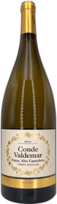 43,95 € Spedizione Gratuita | Vino bianco Valdemar Conde de Valdemar Finca Alto Cantabria Giovane D.O.Ca. Rioja La Rioja Spagna Bottiglia Magnum 1,5 L