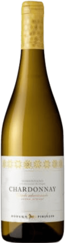 9,95 € Envío gratis | Vino blanco Pirineos Joven D.O. Somontano Aragón España Chardonnay Botella 75 cl