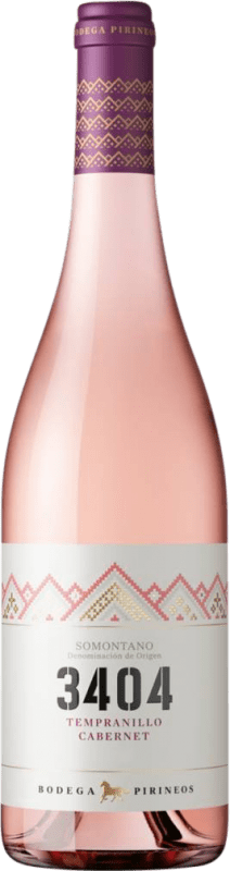 8,95 € Бесплатная доставка | Розовое вино Pirineos 3404 Rosé — Розе молодое D.O. Somontano Арагон Испания Бутылка 75 cl