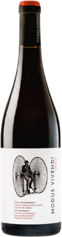 16,95 € Envío gratis | Vino Tinto Viña Costeira Modus Vivendi D.O. Valdeorras Galicia España Garnacha, Mencía Botella 75 cl