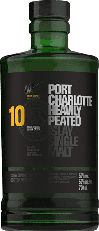 65,95 € Envoi gratuit | Single Malt Whisky Port Charlotte Heavily Peated 2010 Islay Royaume-Uni 10 Ans Bouteille 70 cl