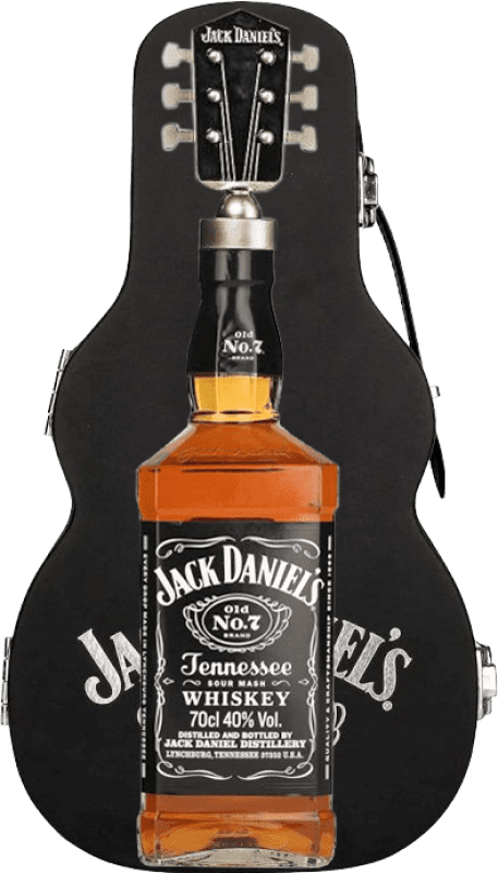 59,95 € Spedizione Gratuita | Whisky Bourbon Jack Daniel's Old Nº 7 Guitar Edizione Limitata stati Uniti 70 cl