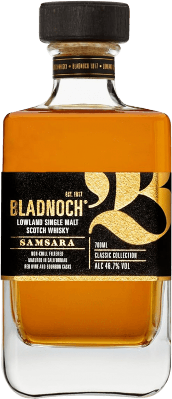 112,95 € Envío gratis | Whisky Single Malt Bladnoch Samsara Lowlands Reino Unido Botella 70 cl