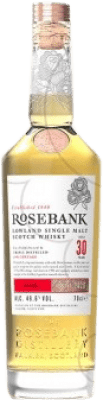 3 048,95 € Envío gratis | Whisky Single Malt Rosebank Lowland Lowlands Reino Unido 30 Años 70 cl