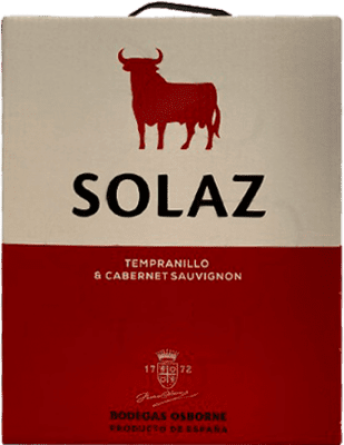 21,95 € 送料無料 | 赤ワイン Osborne Solaz I.G.P. Vino de la Tierra de Castilla カスティーリャ・ラ・マンチャ スペイン Tempranillo — テンプラニーリョ バッグ・イン・ボックス 3 L