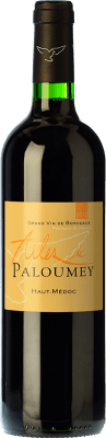 12,95 € Бесплатная доставка | Красное вино Château Paloumey Ailes A.O.C. Haut-Médoc Бордо Франция Merlot, Cabernet Sauvignon бутылка 75 cl