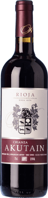 16,95 € Kostenloser Versand | Rotwein Akutain Alterung D.O.Ca. Rioja La Rioja Spanien Tempranillo, Grenache, Viura Flasche 75 cl