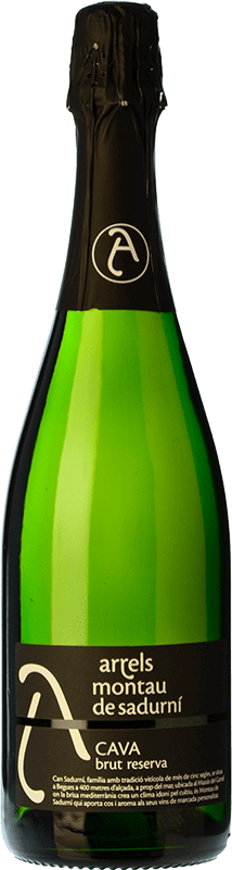 18,95 € Spedizione Gratuita | Spumante Bianco Montau de Sadurní Arrels Brut Riserva D.O. Cava Catalogna Spagna Macabeo, Xarel·lo, Parellada 75 cl
