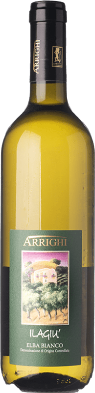16,95 € Envío gratis | Vino blanco Arrighi Bianco Ilagiù D.O.C. Elba Toscana Italia Ansonica, Procanico Botella 75 cl
