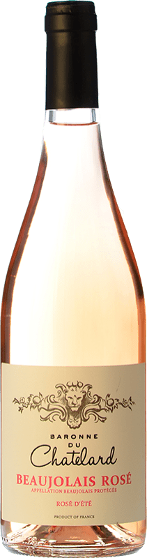 8,95 € 送料無料 | ロゼワイン Baronne du Chatelard d'Été Rosé — ロゼ 若い A.O.C. Beaujolais ブルゴーニュ フランス Gamay — ガメイ 75 cl