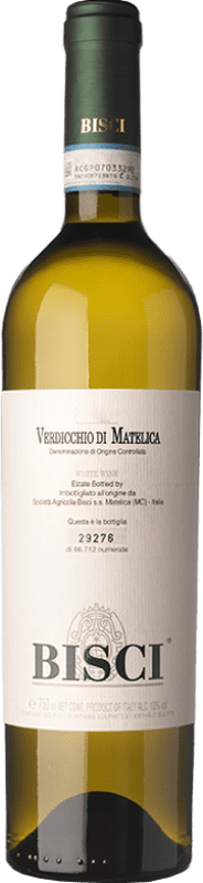 19,95 € Envoi gratuit | Vin blanc Bisci D.O.C. Verdicchio di Matelica Marches Italie Verdicchio Bouteille 75 cl