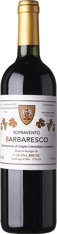 47,95 € Free Shipping | Red wine Cascina Bruni Sopravento D.O.C.G. Barbaresco Piemonte Italy Nebbiolo Bottle 75 cl
