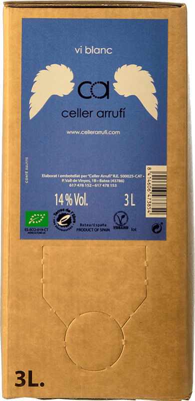 13,95 € 免费送货 | 白葡萄酒 Arrufí D.O. Terra Alta 加泰罗尼亚 西班牙 Garnacha — 歌海娜 Bag in Box — 盒中袋 3 L