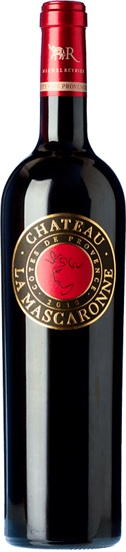 38,95 € Envío gratis | Vino tinto Château La Mascaronne Rouge A.O.C. Côtes de Provence Provence Francia Syrah, Cabernet Sauvignon Botella 75 cl