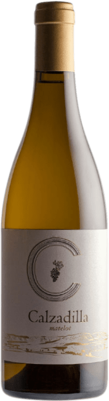 11,95 € Бесплатная доставка | Белое вино Uribes Madero Calzadilla Matelot D.O.P. Vino de Pago Calzadilla Кастилья-Ла-Манча Испания Grenache White бутылка 75 cl