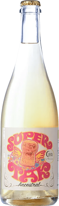 28,95 € Free Shipping | White Sparkling Wine Cueva Supertack Ancestral Spain Tardana 75 cl
