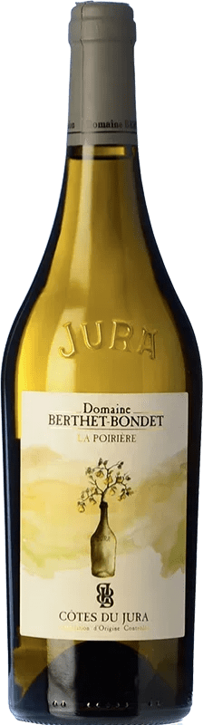 43,95 € Spedizione Gratuita | Vino bianco Berthet-Bondet La Poirière A.O.C. Côtes du Jura Jura Francia Chardonnay Bottiglia 75 cl