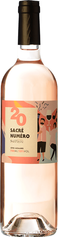 8,95 € Бесплатная доставка | Розовое вино Sol Payré Sacré Numéro Rosé Молодой I.G.P. Vin de Pays Côtes Catalanes Руссильон Франция Syrah, Grenache бутылка 75 cl