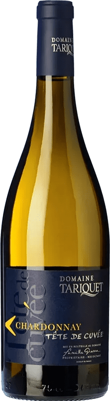 12,95 € Бесплатная доставка | Белое вино Domaine du Tariquet Tête de Cuvée I.G.P. Vin de Pays Côtes de Gascogne Франция Chardonnay бутылка 75 cl