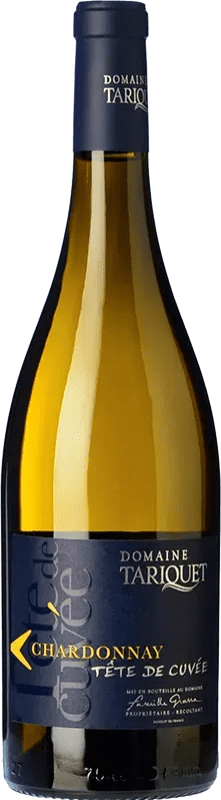 12,95 € Envio grátis | Vinho branco Domaine du Tariquet Tête de Cuvée I.G.P. Vin de Pays Côtes de Gascogne França Chardonnay Garrafa 75 cl