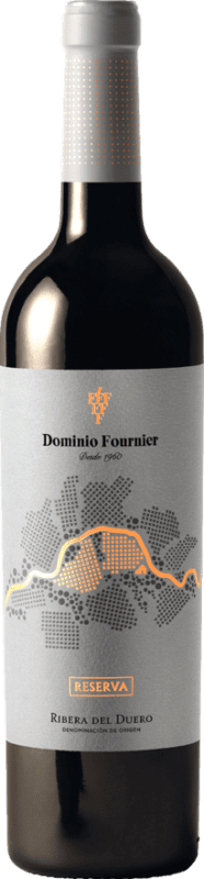 46,95 € 免费送货 | 红酒 González Byass Dominio Fournier 预订 D.O. Ribera del Duero 卡斯蒂利亚莱昂 西班牙 Tempranillo 瓶子 75 cl