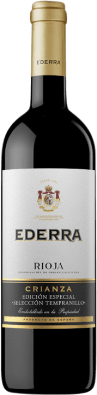 7,95 € 免费送货 | 红酒 Bodegas Bilbaínas Ederra Edición Limitada 岁 D.O.Ca. Rioja 拉里奥哈 西班牙 Tempranillo 瓶子 75 cl