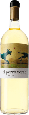 104,95 € Spedizione Gratuita | Vino bianco Ángel Lorenzo Cachazo El Perro Verde D.O. Rueda Castilla y León Spagna Verdejo Bottiglia Jéroboam-Doppio Magnum 3 L
