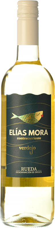 9,95 € Бесплатная доставка | Белое вино Elías Mora Contracorriente D.O. Rueda Кастилия-Леон Испания Verdejo бутылка 75 cl