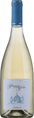 16,95 € Бесплатная доставка | Белое вино Falesco Poggio dei Gelsi D.O.C. Est! Est! Est! di Montefiascone Лацио Италия Malvasia — Мальвасия, Trebbiano — Треббиано, Roscetto — Рошетто Бутылка 75 cl