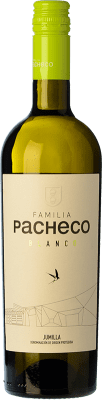 6,95 € Envío gratis | Vino blanco Viña Elena Familia Pacheco Blanco D.O. Jumilla Región de Murcia España Airén Botella 75 cl