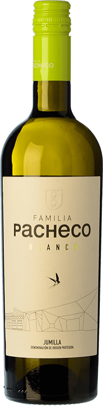 6,95 € Free Shipping | White wine Viña Elena Familia Pacheco Blanco D.O. Jumilla Region of Murcia Spain Airén Bottle 75 cl
