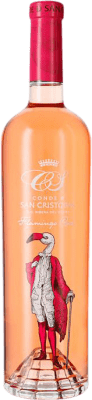 33,95 € Kostenloser Versand | Roséwein Conde de San Cristóbal Flamingo Rosé Jung D.O. Ribera del Duero Kastilien und León Spanien Tempranillo 75 cl