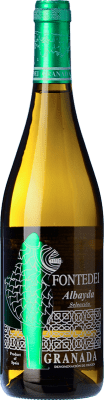 13,95 € Envío gratis | Vino blanco Fontedei Albayda D.O.P. Vino de Calidad de Granada Andalucía España Chardonnay, Sauvignon Blanca Botella 75 cl
