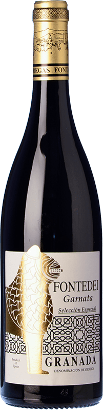 21,95 € 免费送货 | 红酒 Fontedei Garnata D.O.P. Vino de Calidad de Granada 安达卢西亚 西班牙 Merlot, Syrah, Grenache 瓶子 75 cl