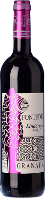 11,95 € Kostenloser Versand | Rotwein Fontedei Lindaraja D.O.P. Vino de Calidad de Granada Andalusien Spanien Tempranillo, Syrah 75 cl