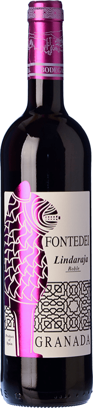 10,95 € Free Shipping | Red wine Fontedei Lindaraja D.O.P. Vino de Calidad de Granada Andalusia Spain Tempranillo, Syrah Bottle 75 cl