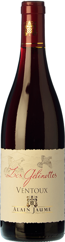 8,95 € 送料無料 | 赤ワイン Alain Jaume Les Gélinottes A.O.C. Côtes du Ventoux ローヌ フランス Syrah, Grenache ボトル 75 cl